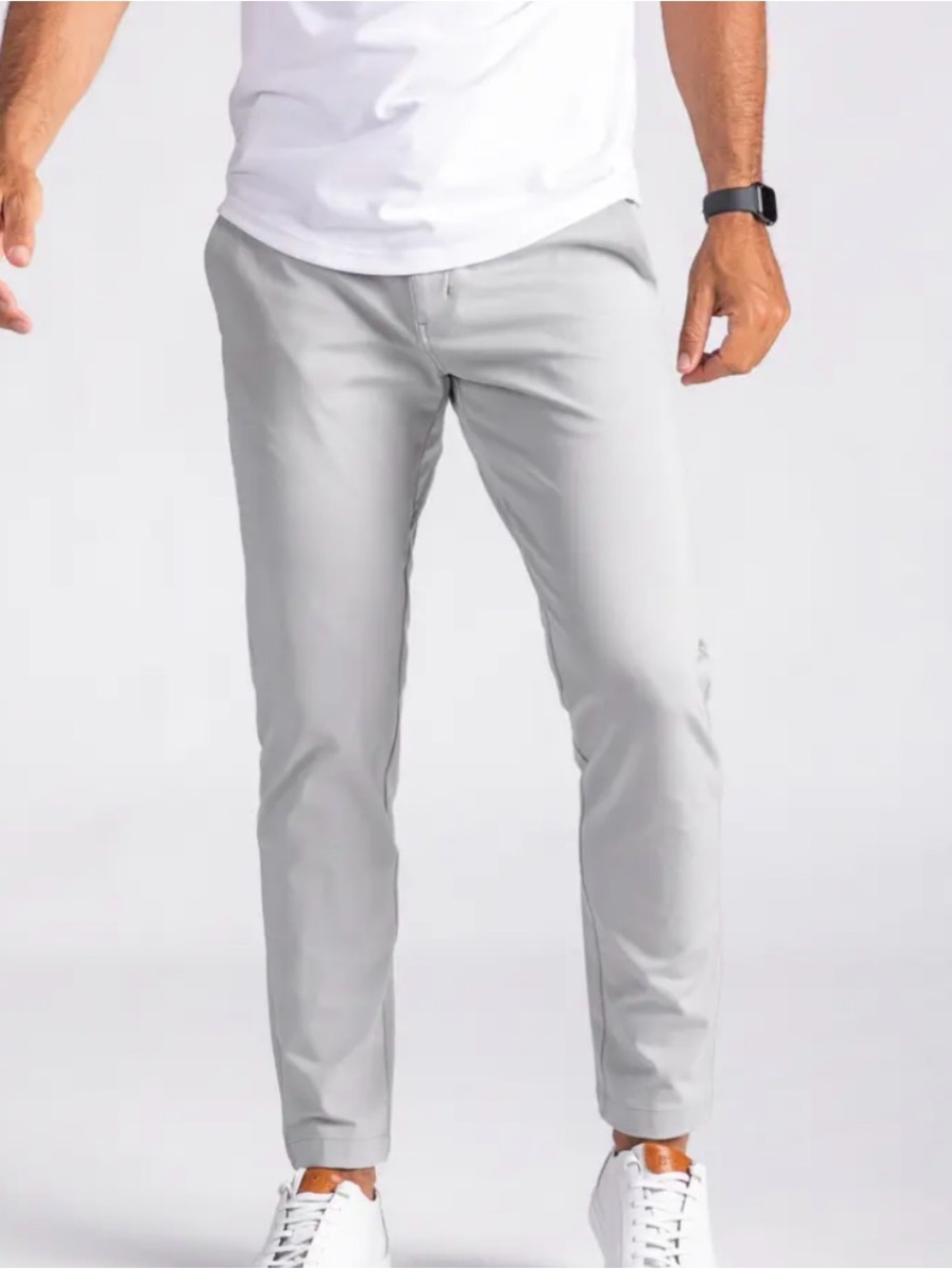 BYLT Basics Men's Slim Chino Pants - Light Gray